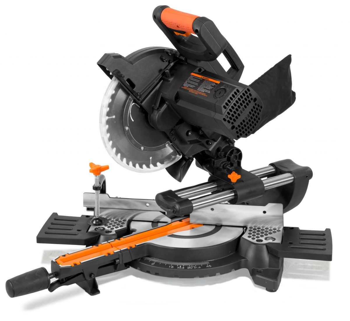 WEN 15-Amp 10-Inch Single Bevel Compact Sliding Compound Miter Saw with ...