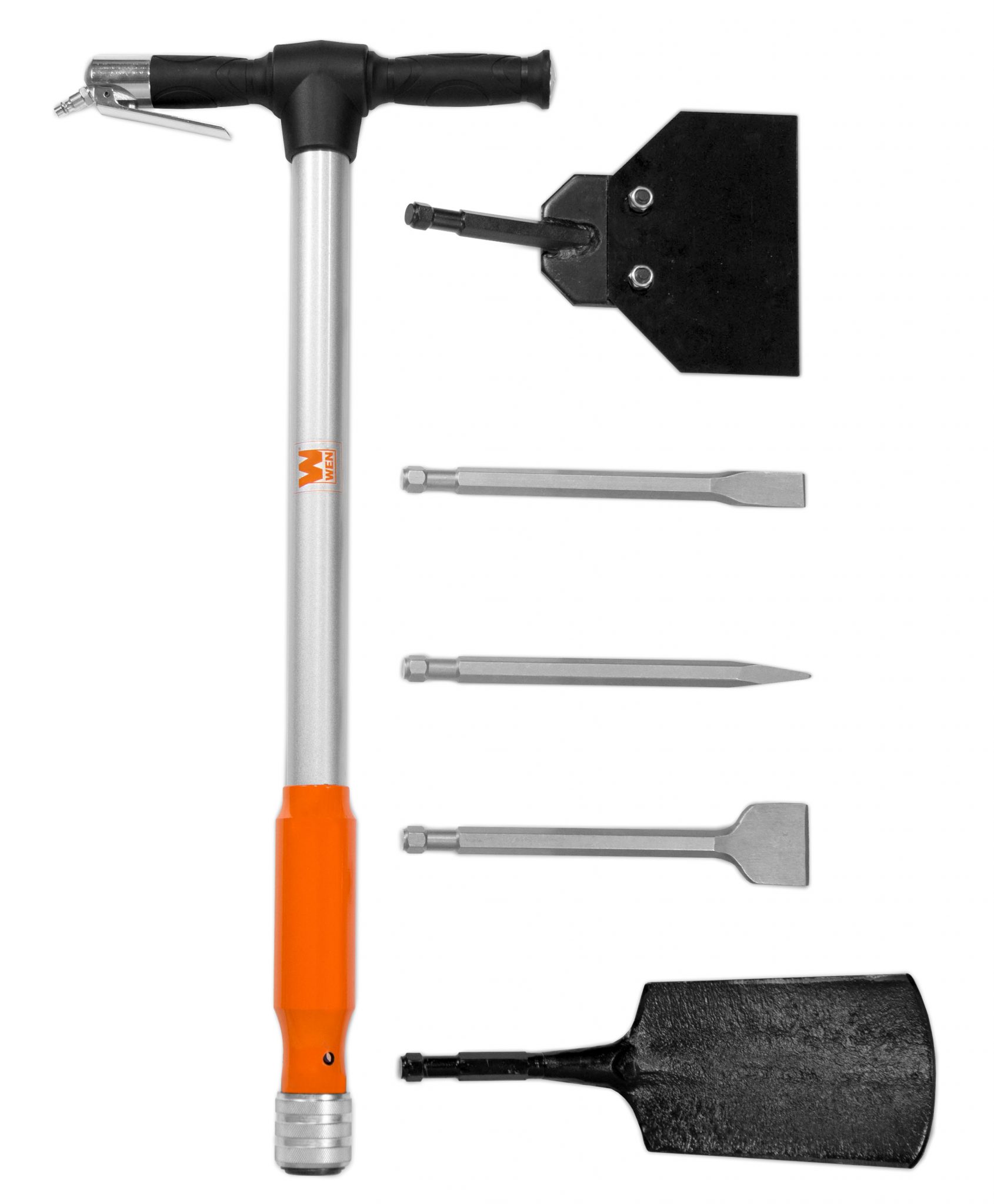 WEN 5in1 Pneumatic MultiFunction Tool with Scraper, Shovel, and