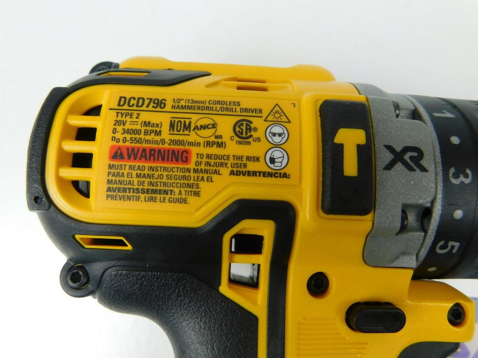 Dewalt Dcd B Volt Max Xr Lithium Ion In Cordless Brushless