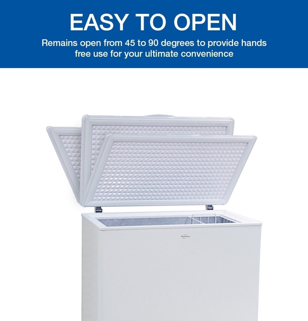Koolatron KTCF195 Compact Chest Freezer, White, 6.9 Cubic Feet