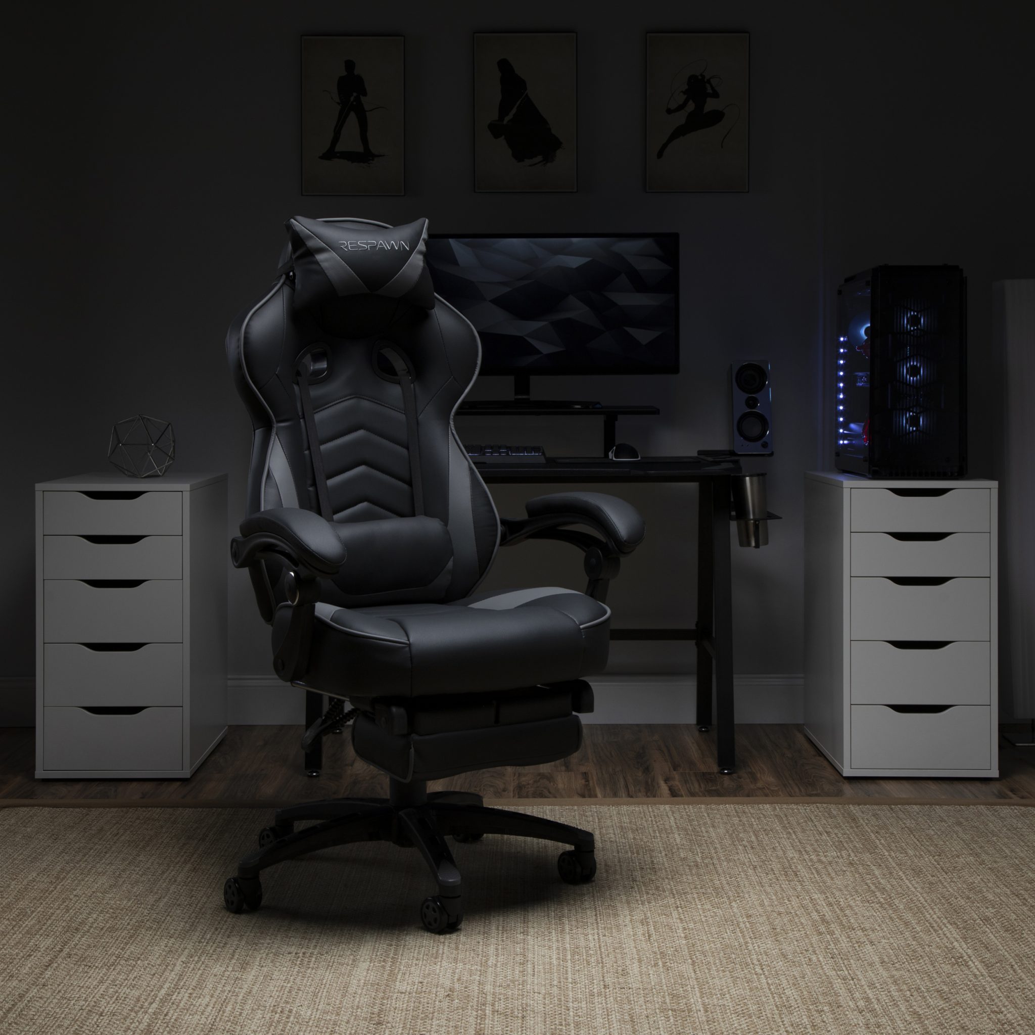 RESPAWN 110 Racing Style Gaming Chair, Reclining Ergonomic Leather