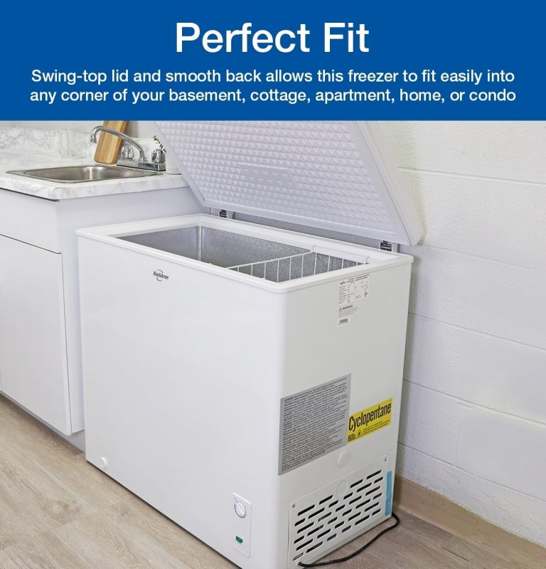 Koolatron KTCF195 Compact Chest Freezer, White, 6.9 Cubic Feet