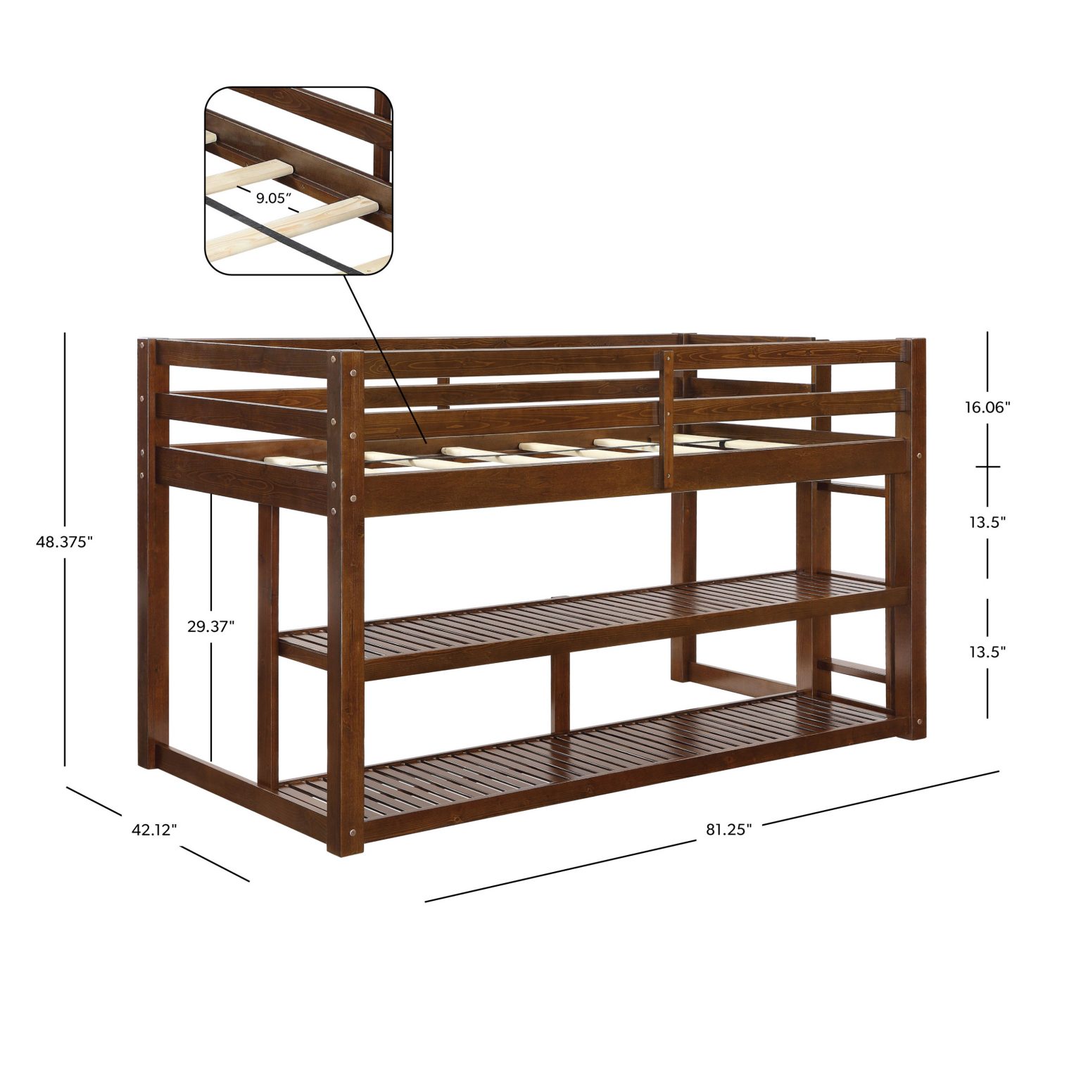 Better Homes & Gardens Greer Twin Loft Storage Bed, Multiple Finishes ...