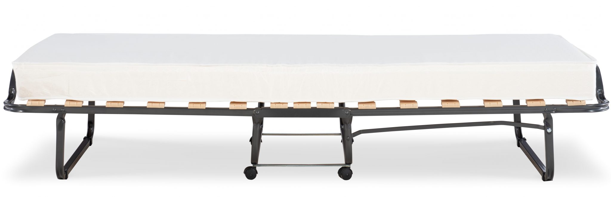 Linon Luxor Folding Rollaway CotSized Bed with 4.5″ Memory Foam