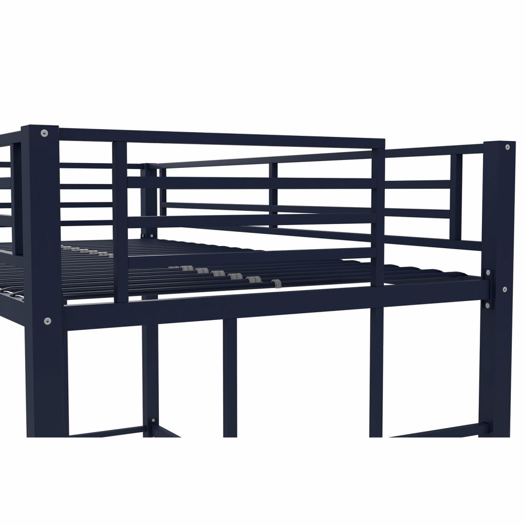 YourZone Metal Loft Bed, Twin Size, Navy AwzHome The best at