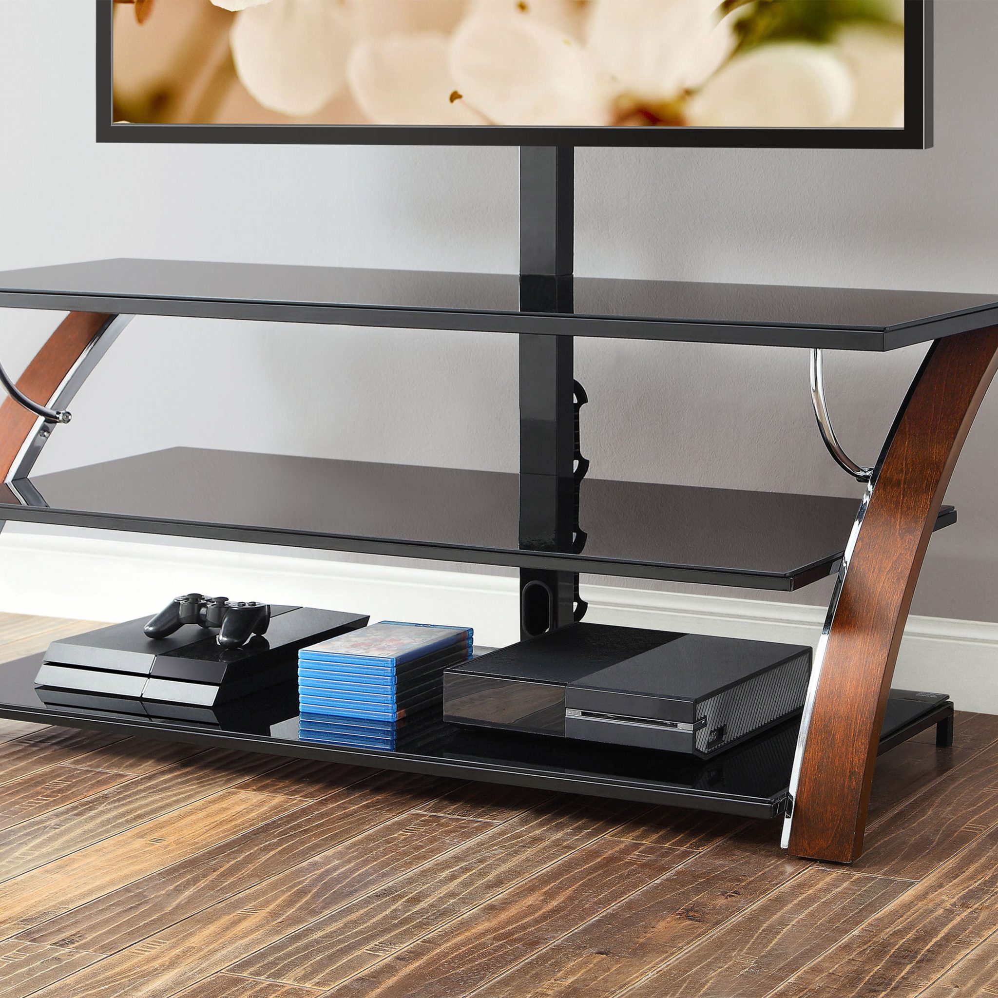 Whalen Payton 3in1 Flat Panel TV Stand for TVs up to 65″, Multiple