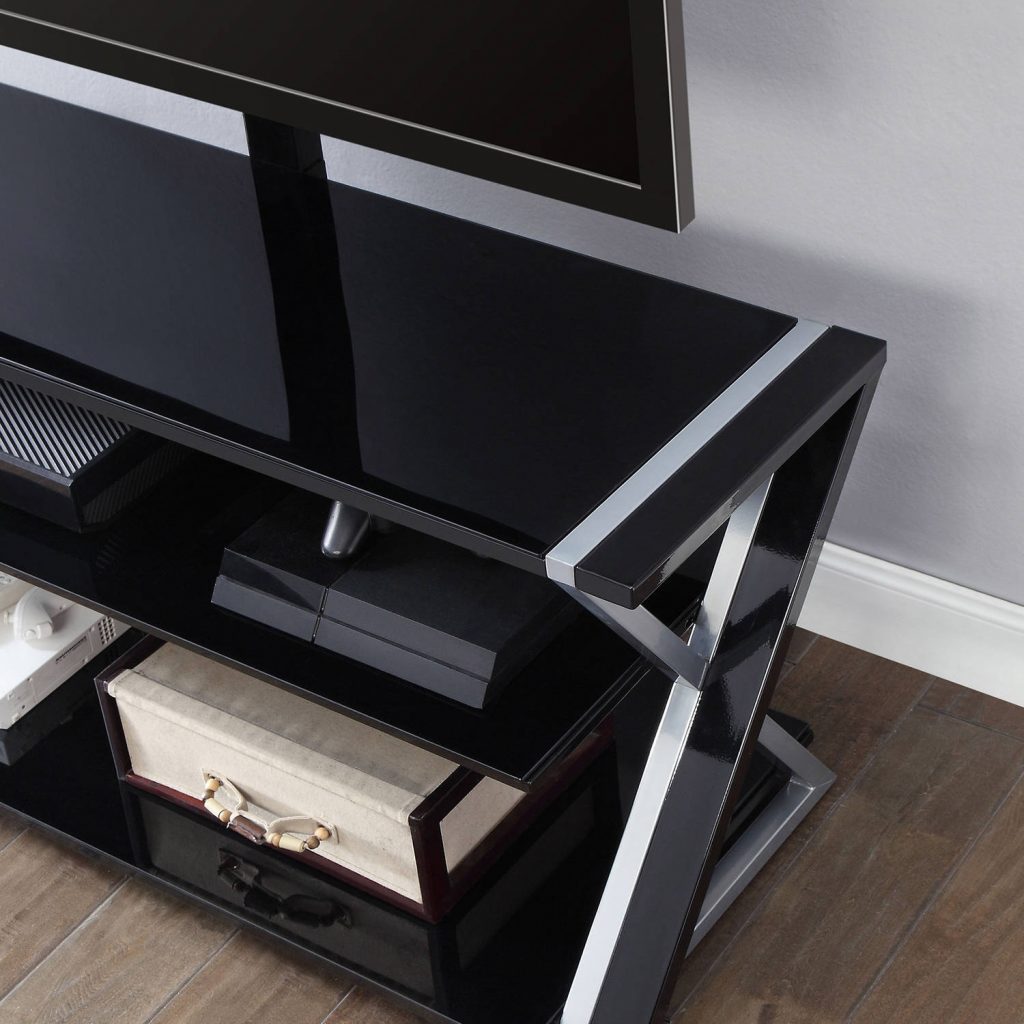Whalen Xavier 3in1 TV Stand for TVs up to 70″, with 3 Display Options