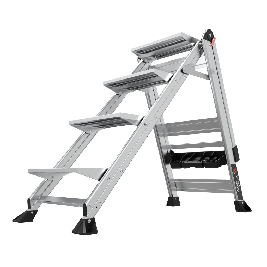 Little Giant Jumbo Step, 4 Step Aluminum Type 1AA, 375 lbs Rated Step ...