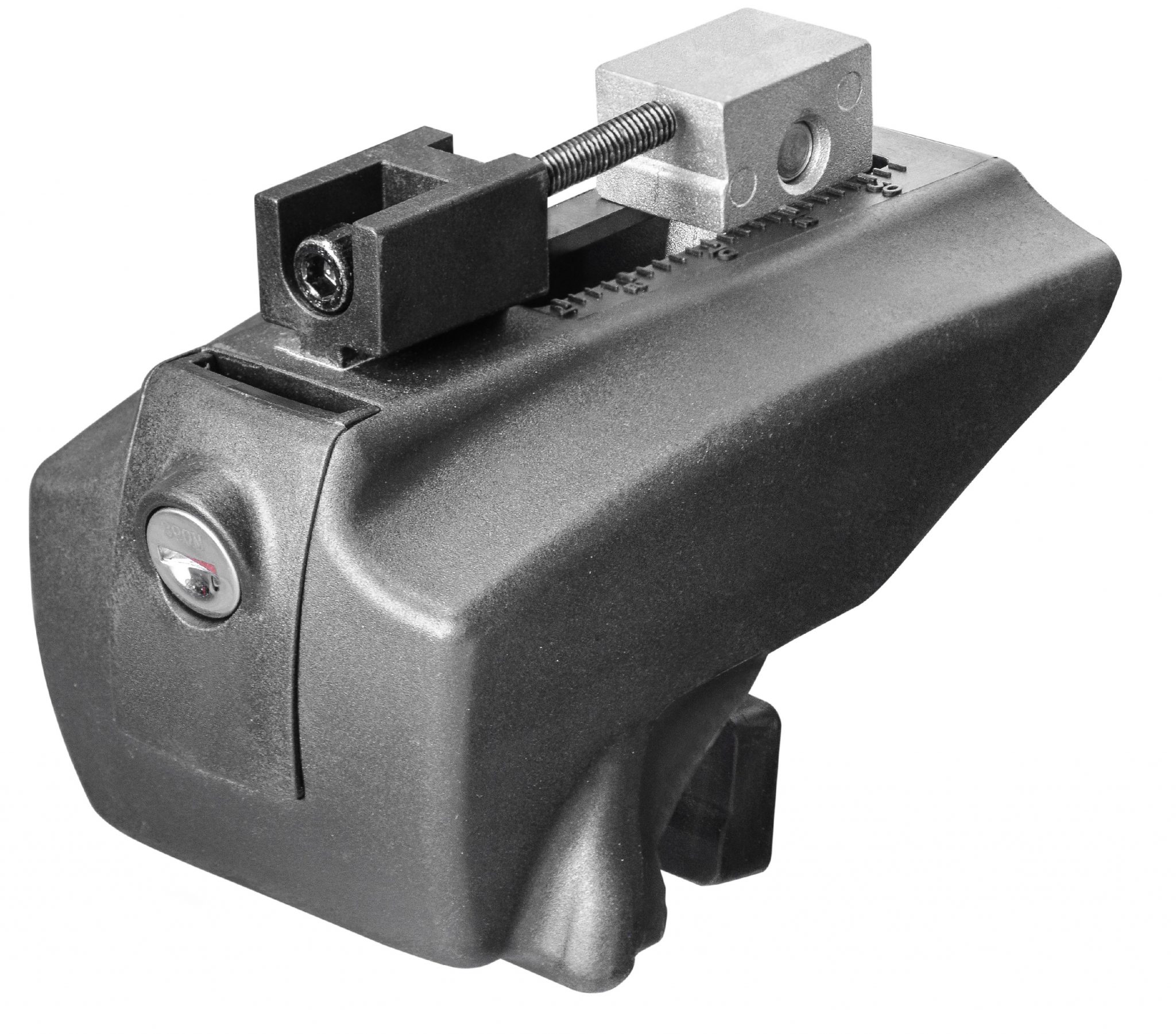 Menabo Gamma Clamp and Medium Blade Bar Kit, Silver, 4 clamps and 2