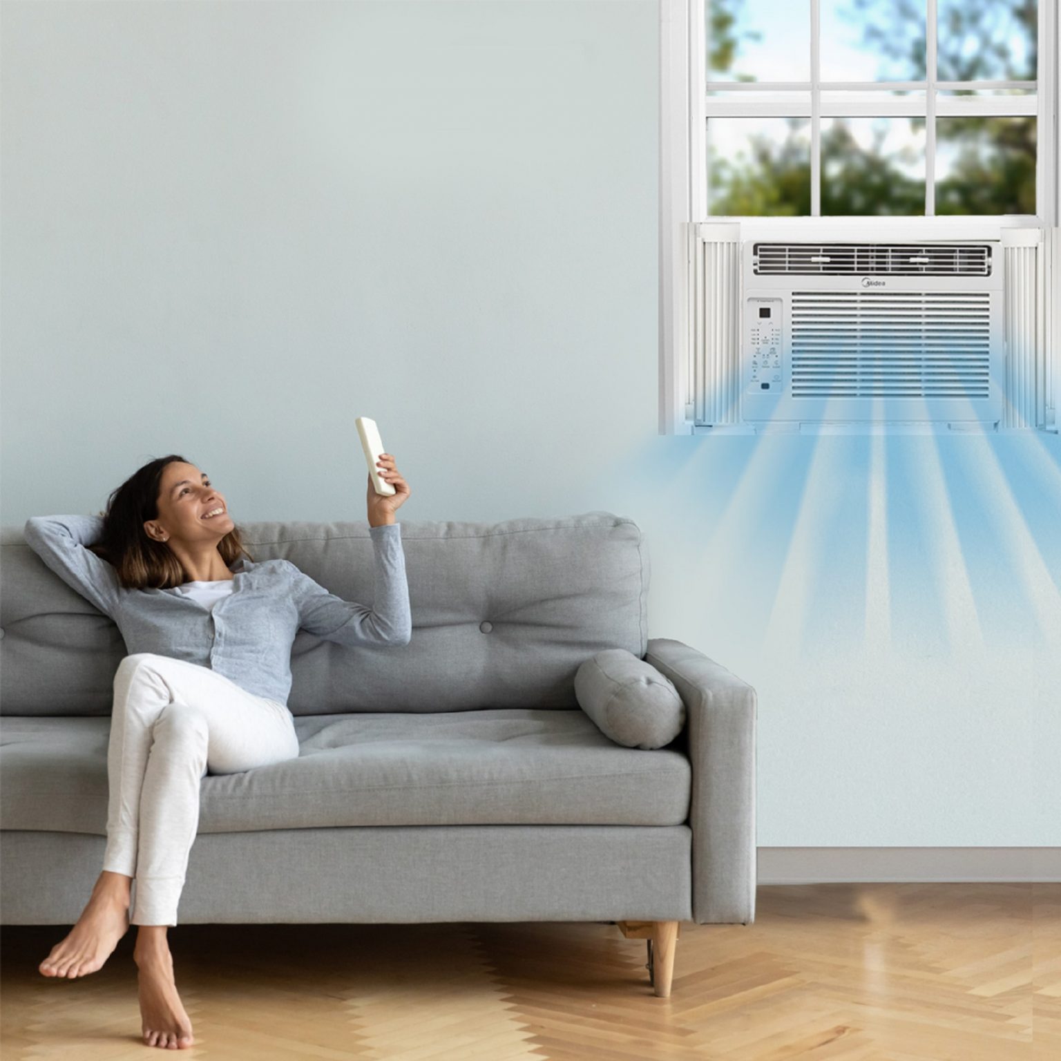 Midea 6,000 BTU 115V Window Air Conditioner with ComfortSense Remote