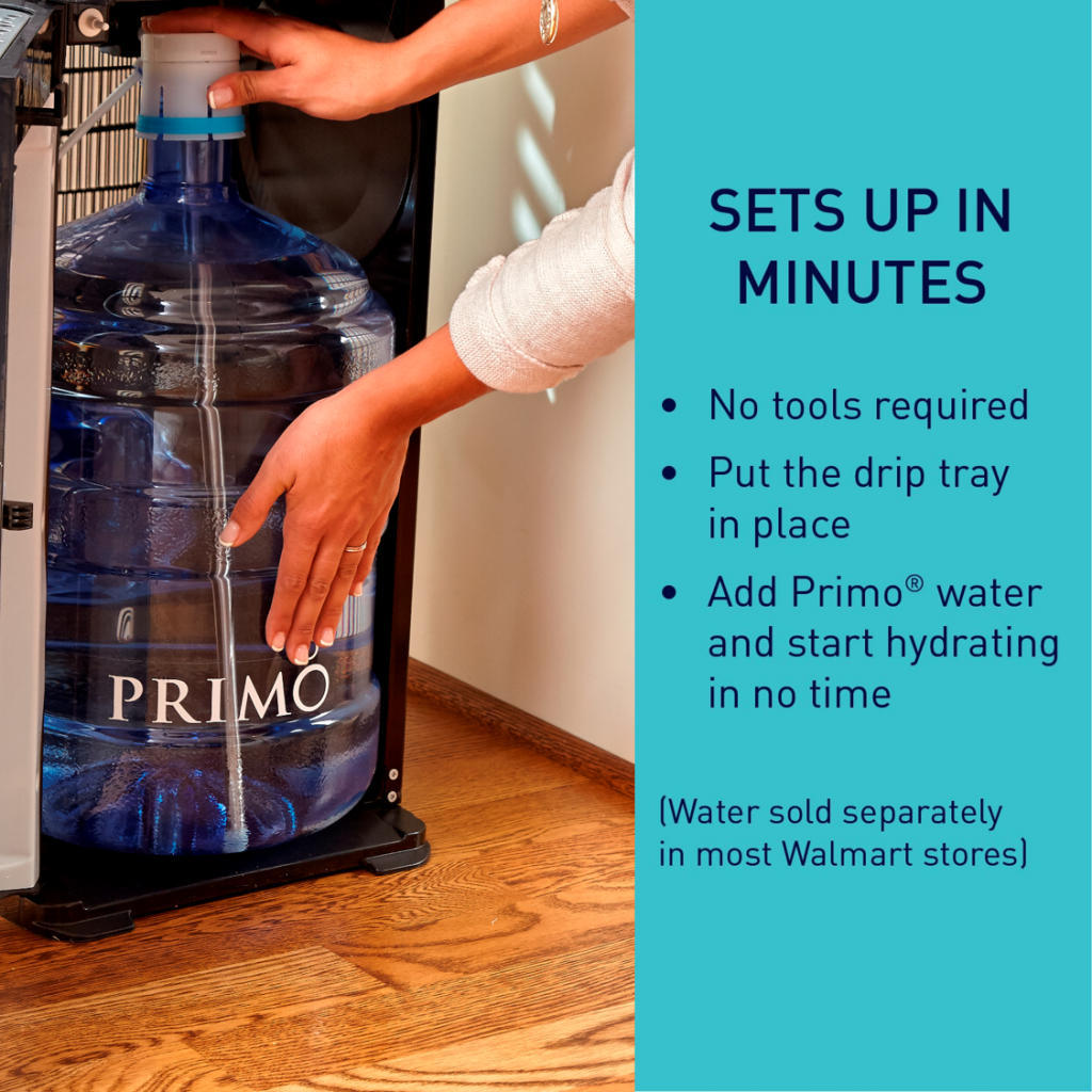 Primo Deluxe Bottom Loading Hot and Cold Water Dispenser with Self