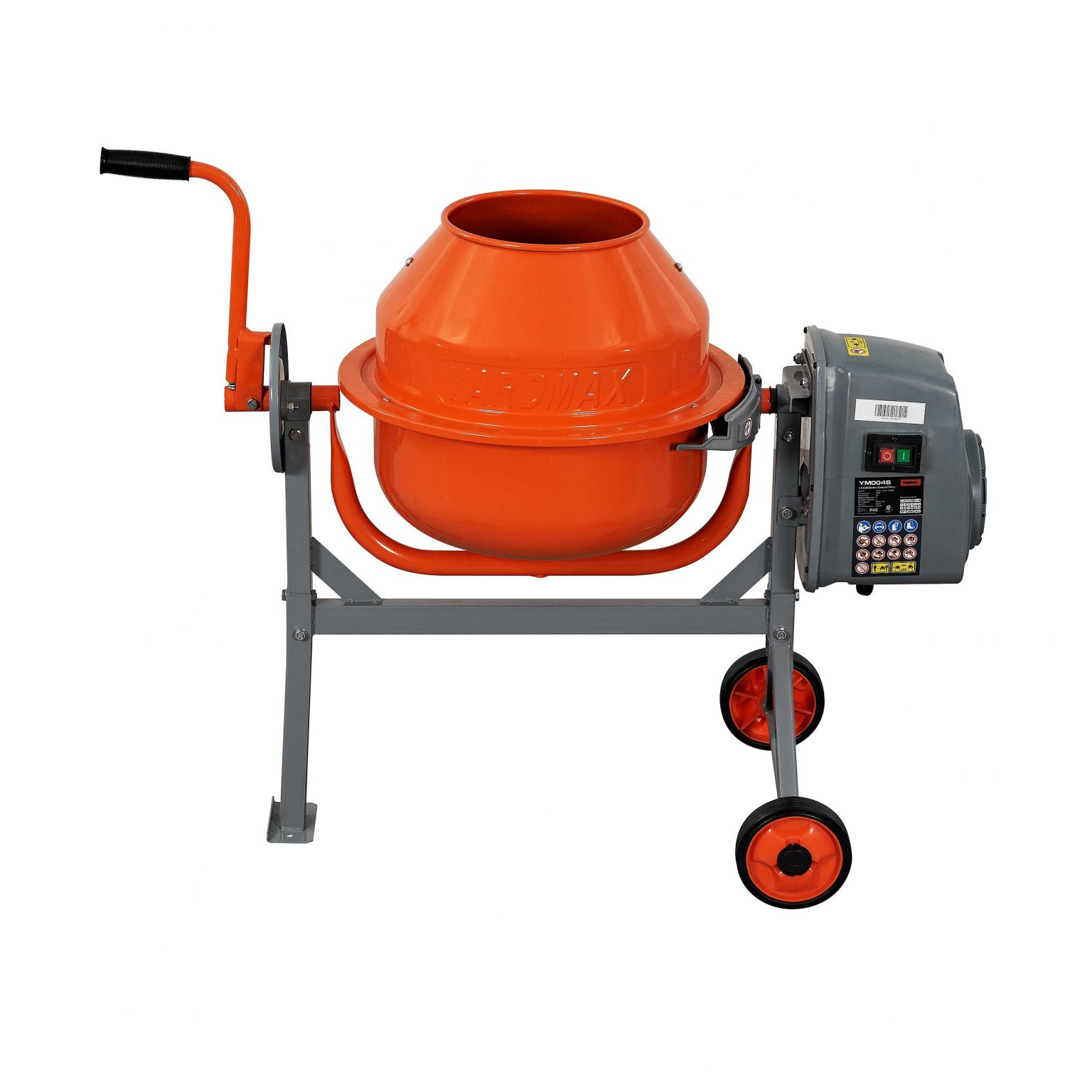 YARDMAX YM0046 Concrete Mixer 1.6 cu ft 1/6 HP AwzHome The best at