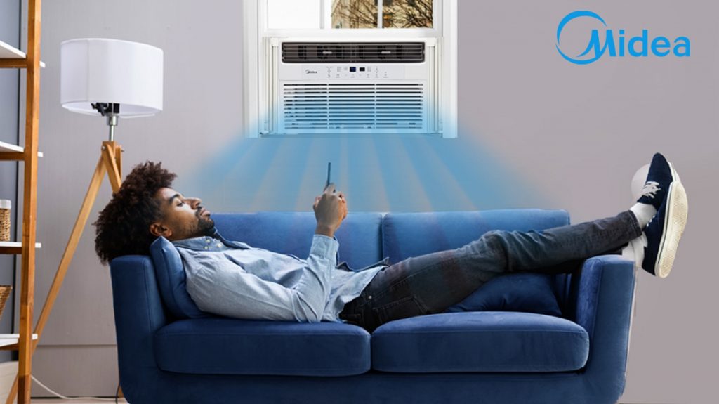 Midea 6,000 BTU 115V Window Air Conditioner with ComfortSense Remote
