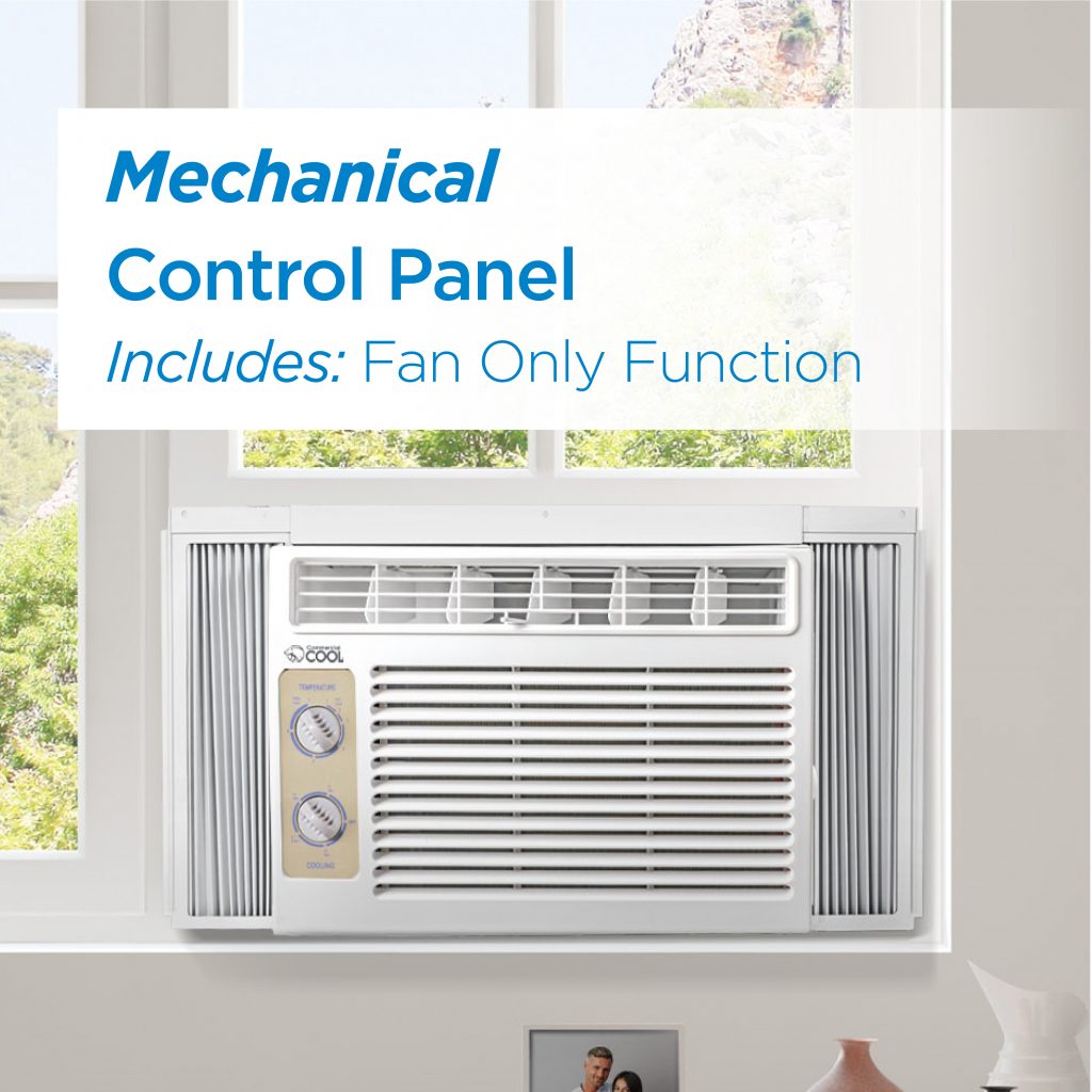 Commercial Cool 5,000 BTU Mechanical Window Air Conditioner, White