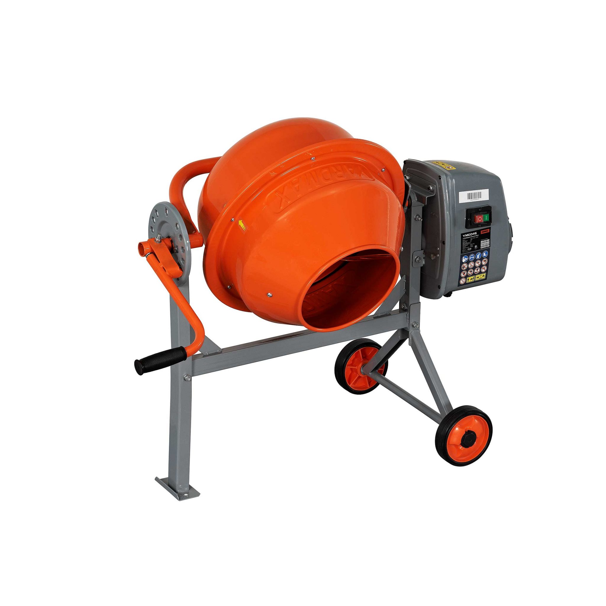 YARDMAX YM0046 Concrete Mixer 1.6 cu ft 1/6 HP AwzHome The best at